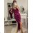 Women's elegant evening dress with straps (S/M ONE SIZE) ITALIAN FASHION IM3222IM322MONICA fuchsia L/XL