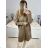 Long Sleeve Hooded Alpaca Coat Women Plus Size (S/M/L ONE SIZE) ITALIAN FASHION IMWCW23011