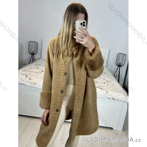 Women's slim long sleeve coat (L/XL ONE SIZE) ITALIAN FASHION IM423097