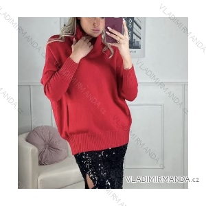 Women's Long Sleeve Turtleneck Sweater (S/M ONE SIZE) ITALIAN FASHION IMPBB23Z1176