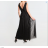 Women's Strapless Sparkly Party Long Dress (S/M ONE SIZE) ITALIAN FASHION IMPMD2336163