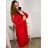 Tunic / blouse long sleeve women's oversized (3XL / 4XL ONE SIZE) ITALIAN FASHION IMWQ2191650 red 3xl / 4xl