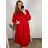 Tunic / blouse long sleeve women's oversized (3XL / 4XL ONE SIZE) ITALIAN FASHION IMWQ2191650 red 3xl / 4xl
