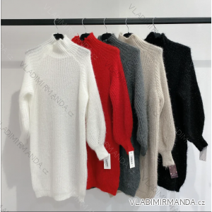 Women's Knitted Extended Long Sleeve Sweater (S/M ONE SIZE) ITALIAN FASHION IMPMD232924M