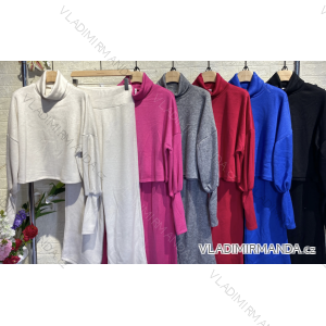 Women's Long Sleeve Tracksuit and Turtleneck Sweater Set (S/M ONE SIZE) ITALIAN FASHION IMPGM2317886