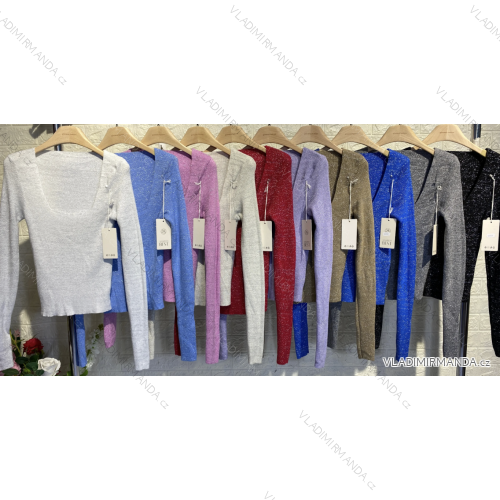 Women's Long Sleeve Elegant Skirt and Blazer Set (S/M ONE SIZE) ITALIAN FASHION IMPGM234541