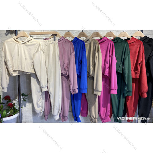 Women's long sleeve tracksuit and sweatshirt set (S/M ONE SIZE) ITALIAN FASHION IMPGM2311178