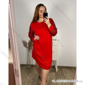 Women's Plus Size Short Sleeve Dress (3XL/4XL ONE SIZE) ITALIAN FASHION IMWT23201