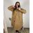 Women's Plus Size Long Sleeve Hooded Sweatshirt Dress (2XL/3XL ONE SIZE) ITALIAN FASHION IM423680