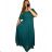 Šaty plesové dlouhé elegantní společenské krátký rukáv dámské nadrozměr (XL/2XL ONE SIZE) ITALSKÁ MÓDA IMM22PL80658 XL/2XL Royal blue