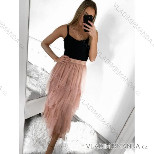 Dress with 3/4-sleeve ladies pocket (uni sl) ITALIAN Fashion IM3181746 Old-pink S/L one size