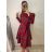Women's Elegant Long Sleeve Dress (S/M ONE SIZE) ITALIAN FASHION IMM23M6062