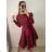 Women's Elegant Long Sleeve Dress (S/M ONE SIZE) ITALIAN FASHION IMM23M6062