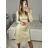 Women's Elegant Long Sleeve Dress (S/M ONE SIZE) ITALIAN FASHION IMM23M6062
