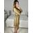 Women's Elegant Long Sleeve Dress (S/M ONE SIZE) ITALIAN FASHION IMM23M6062 S/M Brown