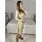 Women's Elegant Long Sleeve Dress (S/M ONE SIZE) ITALIAN FASHION IMM23M6062 S/M Brown