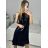 Sexy mini strapless dress for women (S / M ONE SIZE) ITALIAN FASHION IMM22922 S/M black