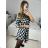 Women's Long Sleeve Shirt Dress (S/M/L ONE SIZE) ITALIAN FASHION IMC22658