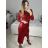 Sexy mini strapless dress for women (S / M ONE SIZE) ITALIAN FASHION IMM22922 S/M red