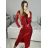 Sexy mini strapless dress for women (S / M ONE SIZE) ITALIAN FASHION IMM22922 S/M red