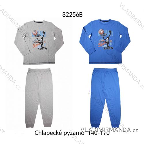 Pajamas long teen girl (140-170) WOLF S22256B
