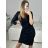 Women's Long Long Sleeve Party Dress (S/M ONE SIZE) ITALIAN FASHION IMM23056 Golden S/M