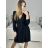 Women's Elegant Long Sleeve Dress (S/M ONE SIZE) ITALIAN FASHION IMM23M6062