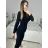 Šaty elegantní třpytivé dlouhý rukáv dámské (S/M ONE SIZE) ITALSKá MóDA IMM22hg4993 S/M red