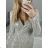 Women's Long Chiffon Short Sleeve Dress (S/M ONE SIZE) ITALIAN FASHION IMWGS231048 black S/M