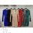 Women's Long Chiffon Short Sleeve Dress (S/M ONE SIZE) ITALIAN FASHION IMWGS231048 black S/M