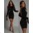 Women's Long Chiffon Short Sleeve Dress (S/M ONE SIZE) ITALIAN FASHION IMWGS231048