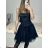 Sexy mini strapless dress for women (S / M ONE SIZE) ITALIAN FASHION IMM22922 S/M Golden