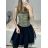Sexy mini strapless dress for women (S / M ONE SIZE) ITALIAN FASHION IMM22922 S/M Golden
