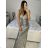 Women's Long Long Sleeve Party Dress (S/M ONE SIZE) ITALIAN FASHION IMM23056