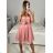 Women's tulle strapless party dress (XS/S/M/L ONE SIZE) ITALIAN FASHION IMC23498