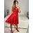 Women's tulle strapless party dress (XS/S/M/L ONE SIZE) ITALIAN FASHION IMC23498