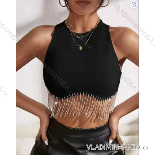 Women's strappy crop top (S/M ONE SIZE) ITALIAN FASHION IMPLP2309120045