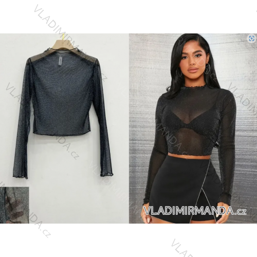 Women's long sleeve top/croptop (S/M ONE SIZE) ITALIAN FASHION IMPLP2372663080