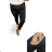 Legíny dlouhé zatepletné  dámské (XL,2XL,3XL,4XL) D.D. STYLE  DDS23A571 black 2XL
