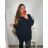 Sweater oversize long sleeve women's oversized (XL / 2XL ONE SIZE) ITALIAN MODA IM721350 4XL / 5XL red