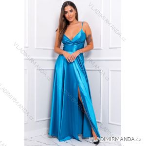 Women's Plus Size (42-46) Long Elegant Party Sleeveless Dress POLISH FASHION PMLBC23265-10