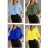 Women's Elegant Long Sleeve Blouse/Tunic (S/M/L ONE SIZE) ITALIAN FASHION IMWB22245 S/M black