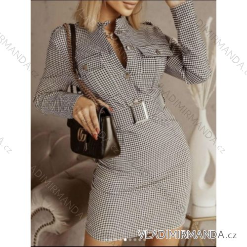 Elegant short-sleeved women's dress (uni s-m) ITALIAN FASHION IM920148