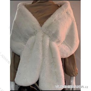 Women's Long Sleeve Fur Bolero (S/M ONE SIZE) ITALIAN FASHION IMHMS23080