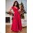 Long elegant sleeveless dress for women, plus size (36-52) POLISH FASHION PMLBF24GALA10 fuchsia 38