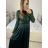 Women's Long Elegant Long Sleeve Dress (S/M ONE SIZE) ITALIAN FASHION IMPGM2316482 -   silver
 -   S / M