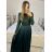 Women's Long Elegant Long Sleeve Dress (S/M ONE SIZE) ITALIAN FASHION IMPGM2316482