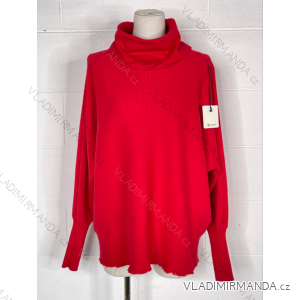 Women's Long Sleeve Turtleneck Knitted Sweater (S/M ONE SIZE) ITALIAN FASHION IMPBB23z8091