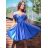 Elegant Sleeveless Ball Gown Lace (uni s-m) ITALIAN FASHION IM919919 Golden S/M