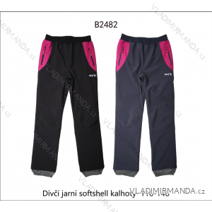 Softshell thin baby infant girl pants (92-110) WOLF B2081